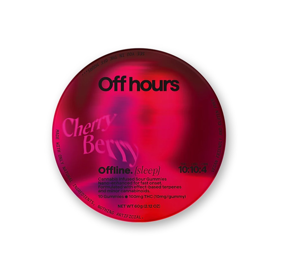 Photograph of product: Off Hours - Cherry Berry (Offline) - Gummies - 100 mg