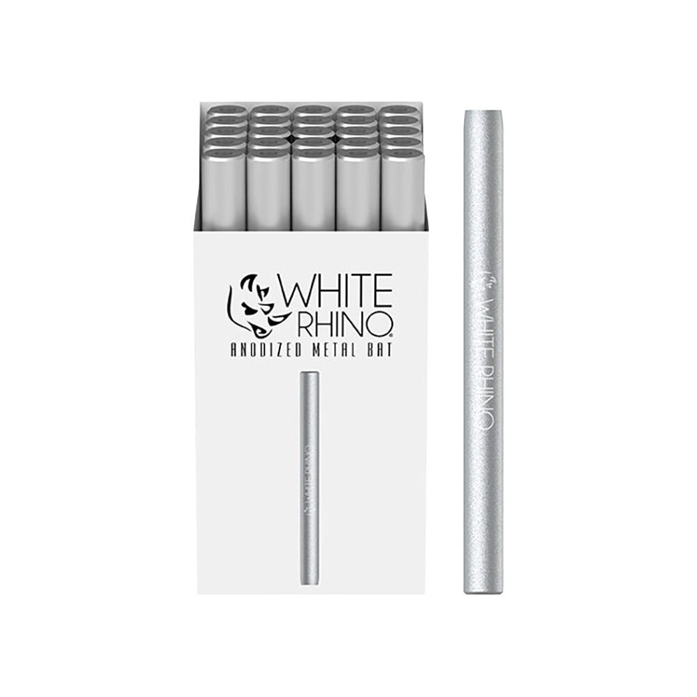 Photograph of product: White Rhino Anodized Metal Taster Bat 3 Silver
