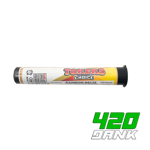 Photograph of product: Tokers - Infused Preroll - Rainbow Beltz