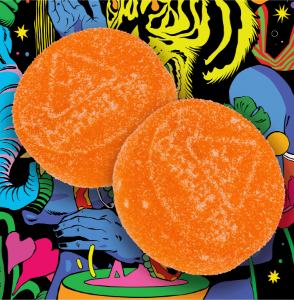 Photograph of product: Outrageous Orange | 100mg 20pk