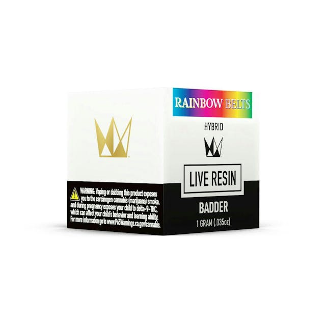Photograph of product: Rainbow Beltz Tier 3 Rosin Cold Cure Badder 1g - 
