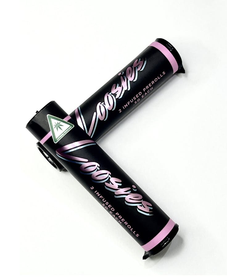 Photograph of product: Higgs - Lemon Twist Loosies Infused Pre Rolls .5g 2pk (Oui'd)