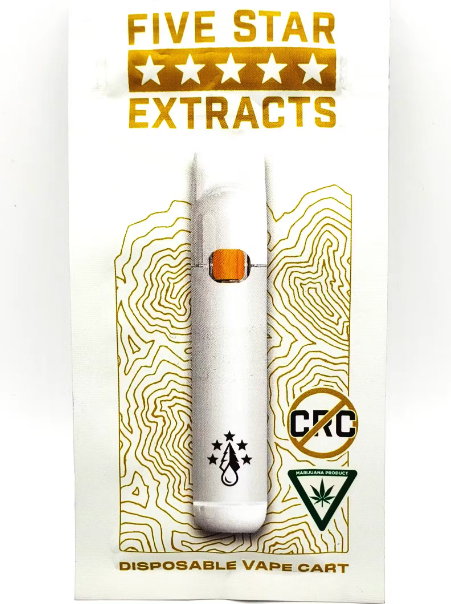 Photograph of product: Five Star Extracts Live Resin All-in-One Vape - Michigan Sour Nug Run Sugar Sauce