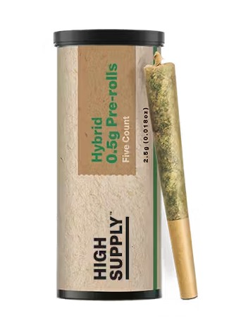 Photograph of product: Banana Mints | Infused Pre Rolls 5pk | 0.5g ea (H)