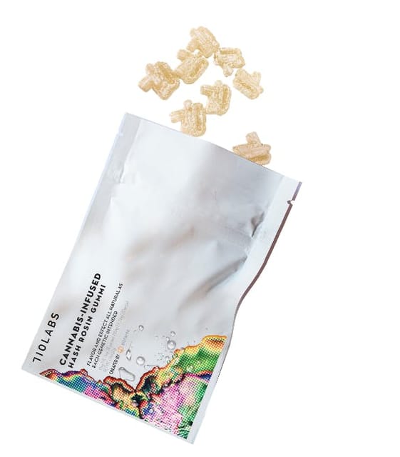 Photograph of product: Fire Water #106 100mg Hash Rosin Gummies - 