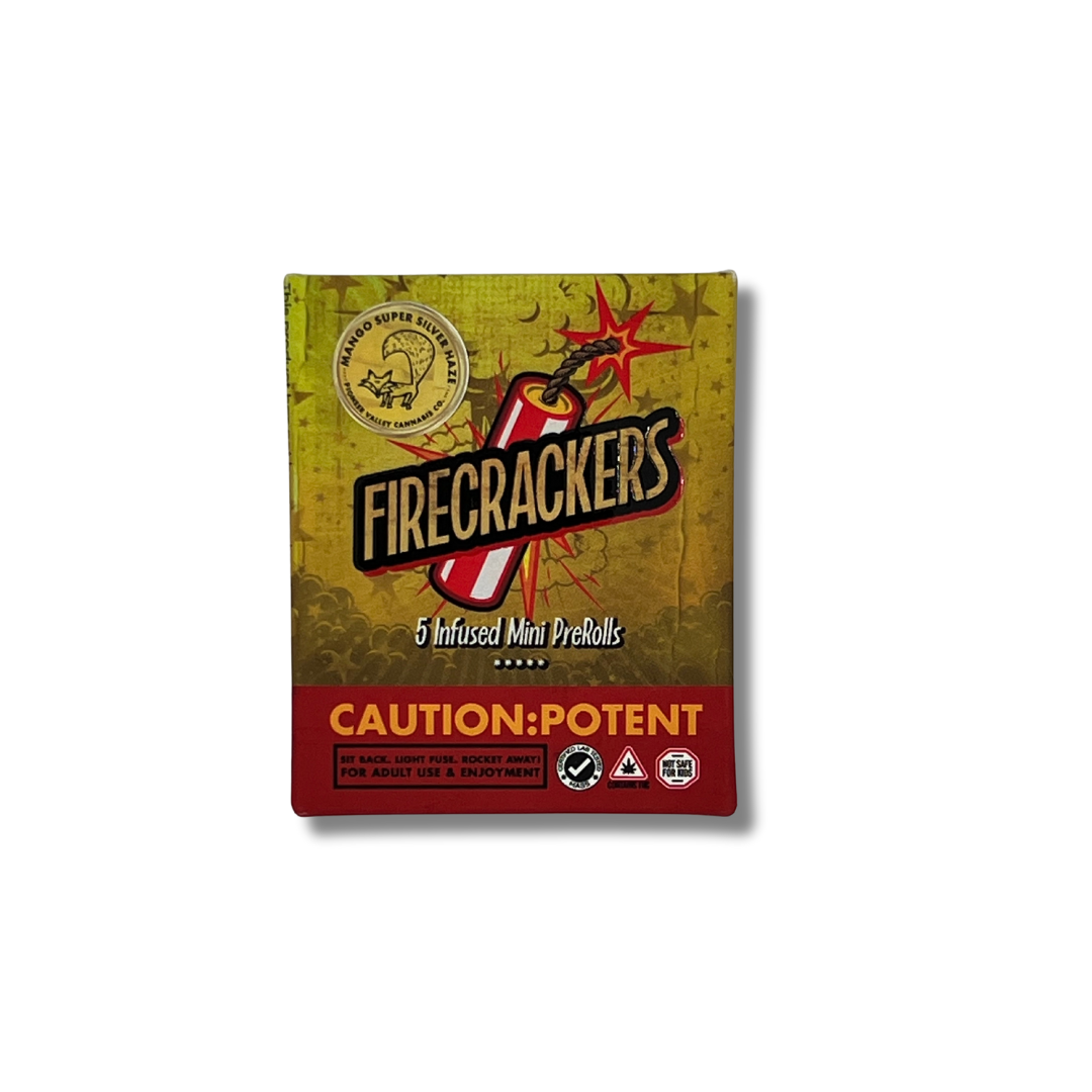Photograph of product: Peach Rings - Firecrackers 5pk Infused Preroll 0.7g ea
