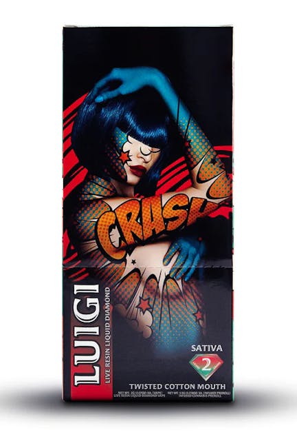 Photograph of product: 1G Disposable Live Resin Liquid Diamonds Twisted Cotton Mouth + 0.5G Infused Pre-roll - Twisted Cotton Mouth