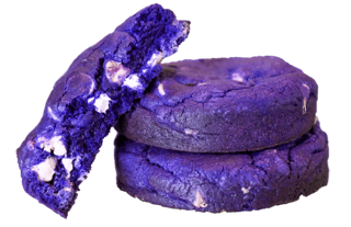 Photograph of product: Cookie Plug Incredibles - Mini Cookies - Purple Haze (H) (100mg)
