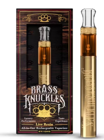 Photograph of product: Brass Knuckles - AIO Live Resin - Pineapple Express (H) (0.85g)