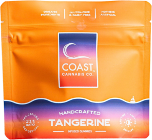 Photograph of product: Tangerine | 1:1:1 TH-oui:CBD:CBG | 5mg/20ct Gummies