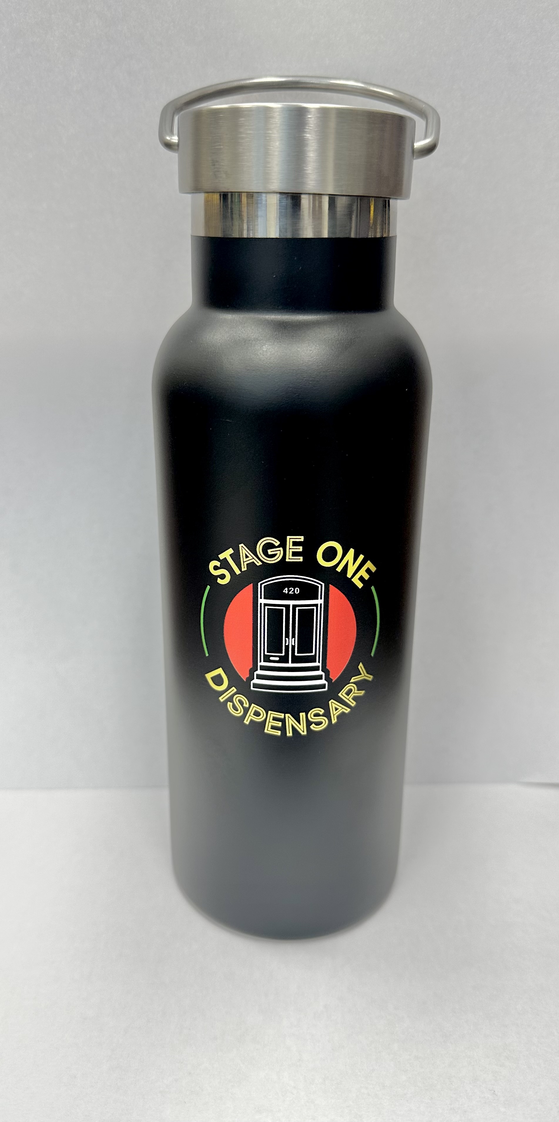 Photograph of product: Stage One Dispensary Stainless Steel Water Bottle 500ml
