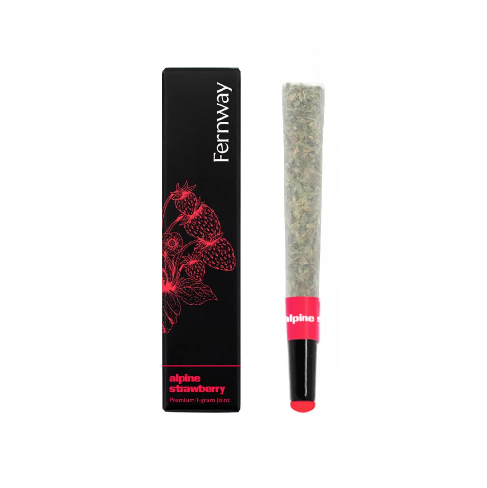 Photograph of product: Alpine Strawberry Terpene Infused Pre-roll 1g
