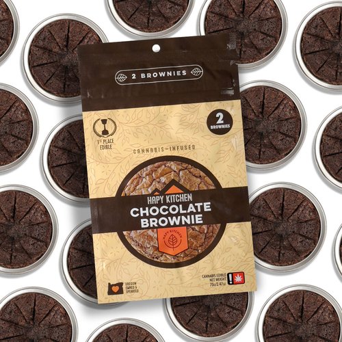Photograph of product: Chocolate Brownie 2-pack | 100mg
