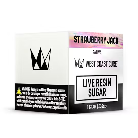 Photograph of product: WCC Strawberry Jack Live Resin Sugar (S) 1g