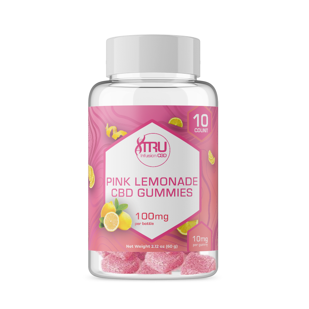 Photograph of Product: TRU INFUSION - GUMMIES - 100MG CBD  - 10PK - PINK LEMONADE