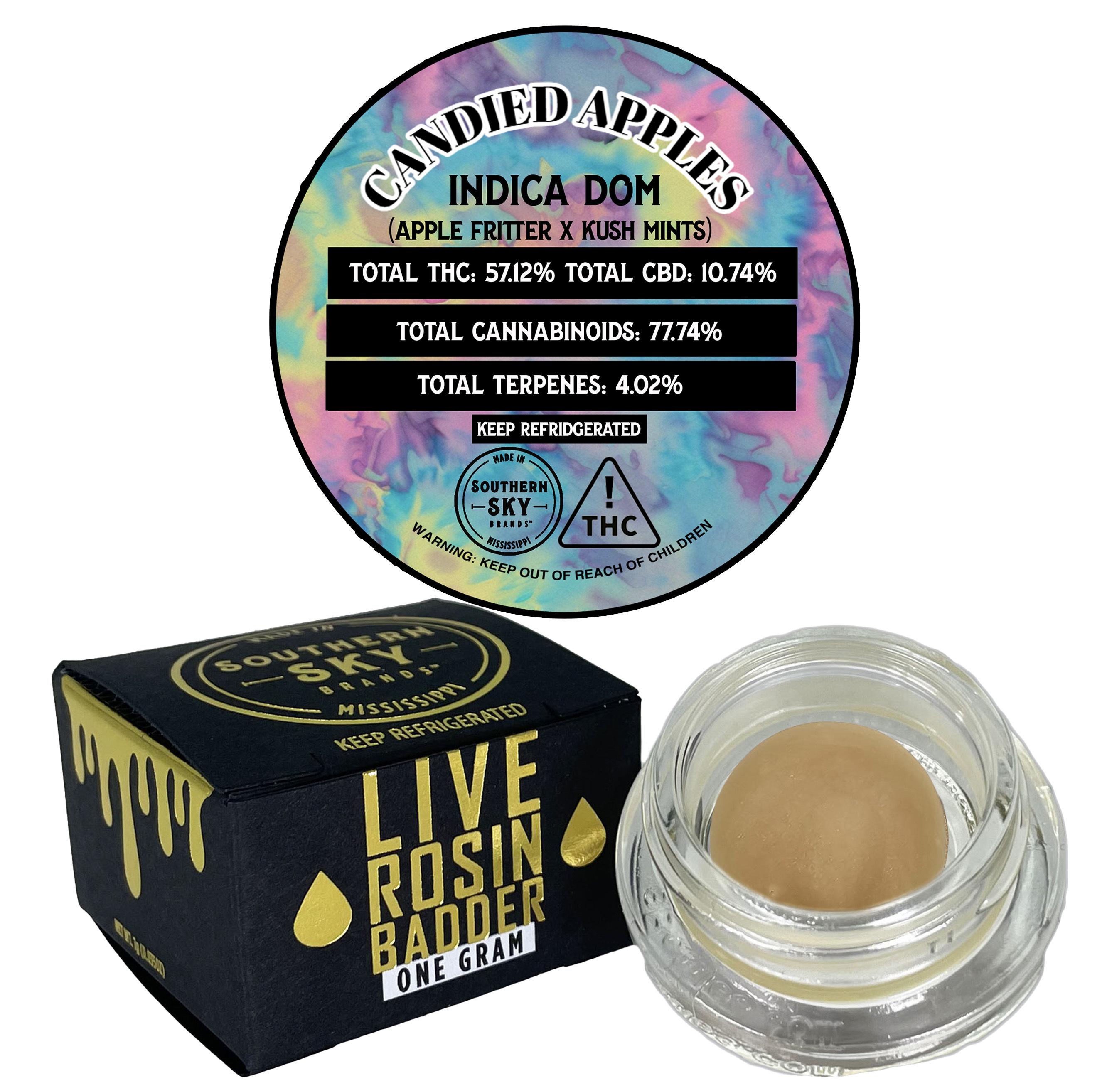 Photograph of product: Southern Sky | 1g | Candied Apples | Live Rosin