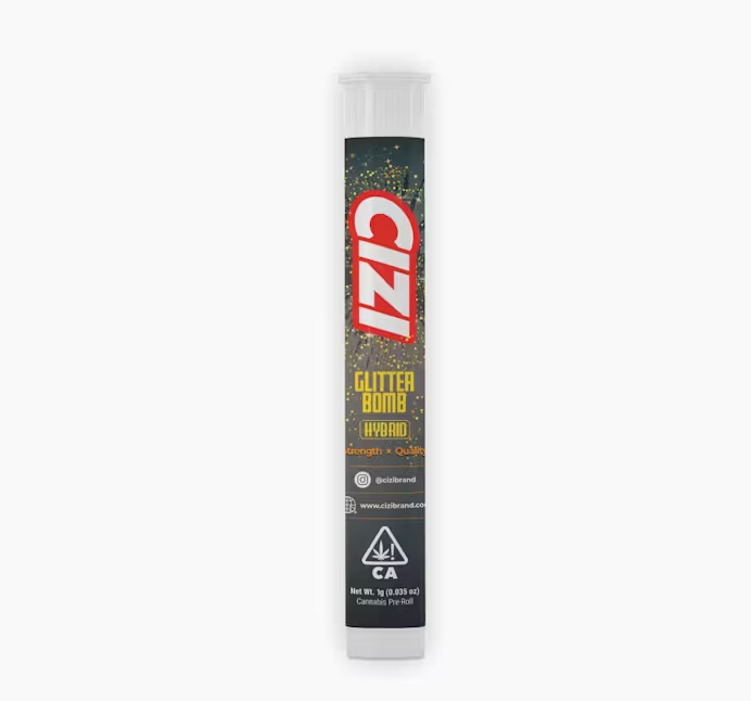 Photograph of product: CIZI Glitter Bomb Hybrid Preroll 1g