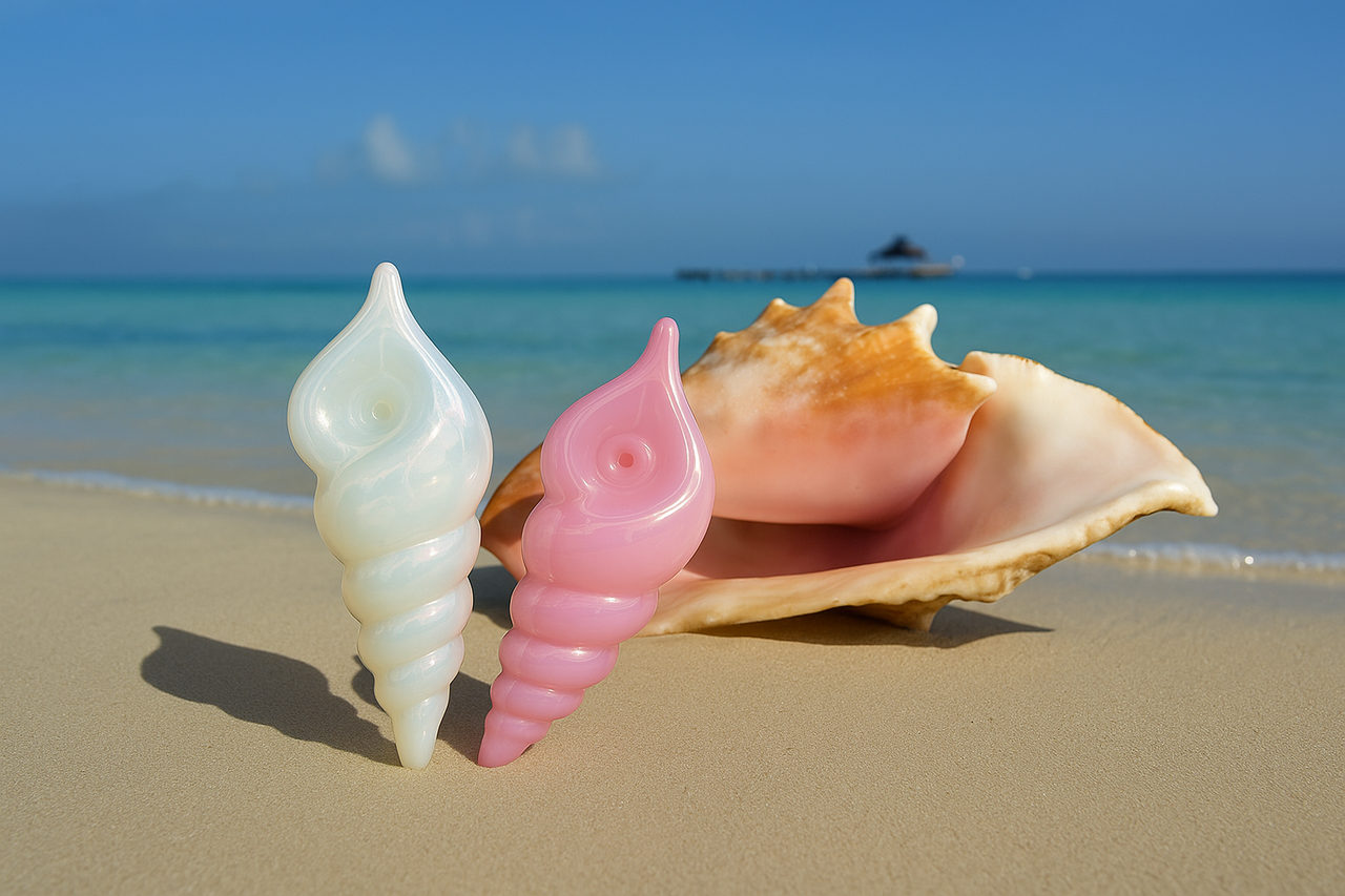 Photograph of product: SirEEL - 4.5" Conch Shell Spoon - Assorted Colors
