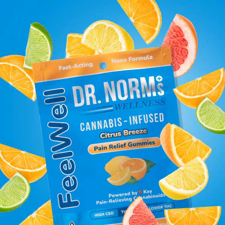 Photograph of product: CITRUS BREEZE PAIN RELIEF GUMMIES