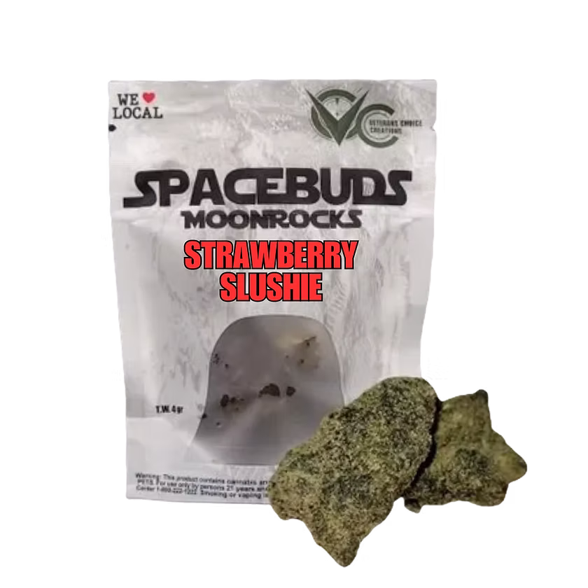 Photograph of product: Spacebuds - Strawberry Slushie (S) - 58% - Moonrocks - 4g
