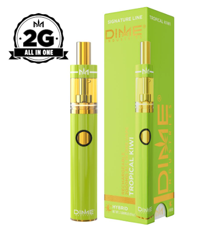 Photograph of product: DIME - Signature Line AIO Vape | Tropical Kiwi