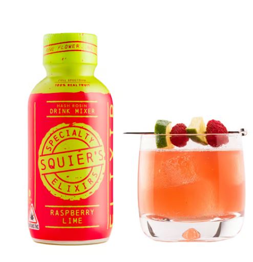 Photograph of product: Raspberry Lime au chocolat Rosin Elixir | 4oz.