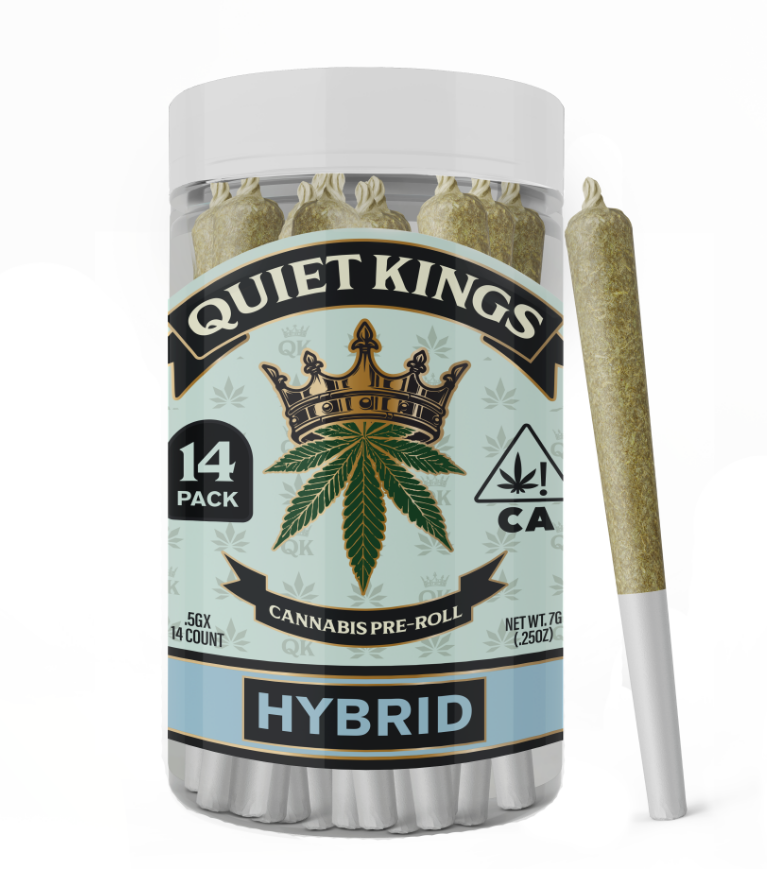 Photograph of product: Quiet Kings 14pk Prerolls 7g Original Glue