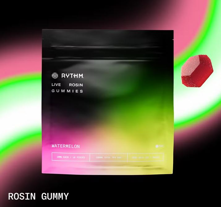 Photograph of product: Rythm | Watermelon | 10mg x 10ct Solventless Gummies