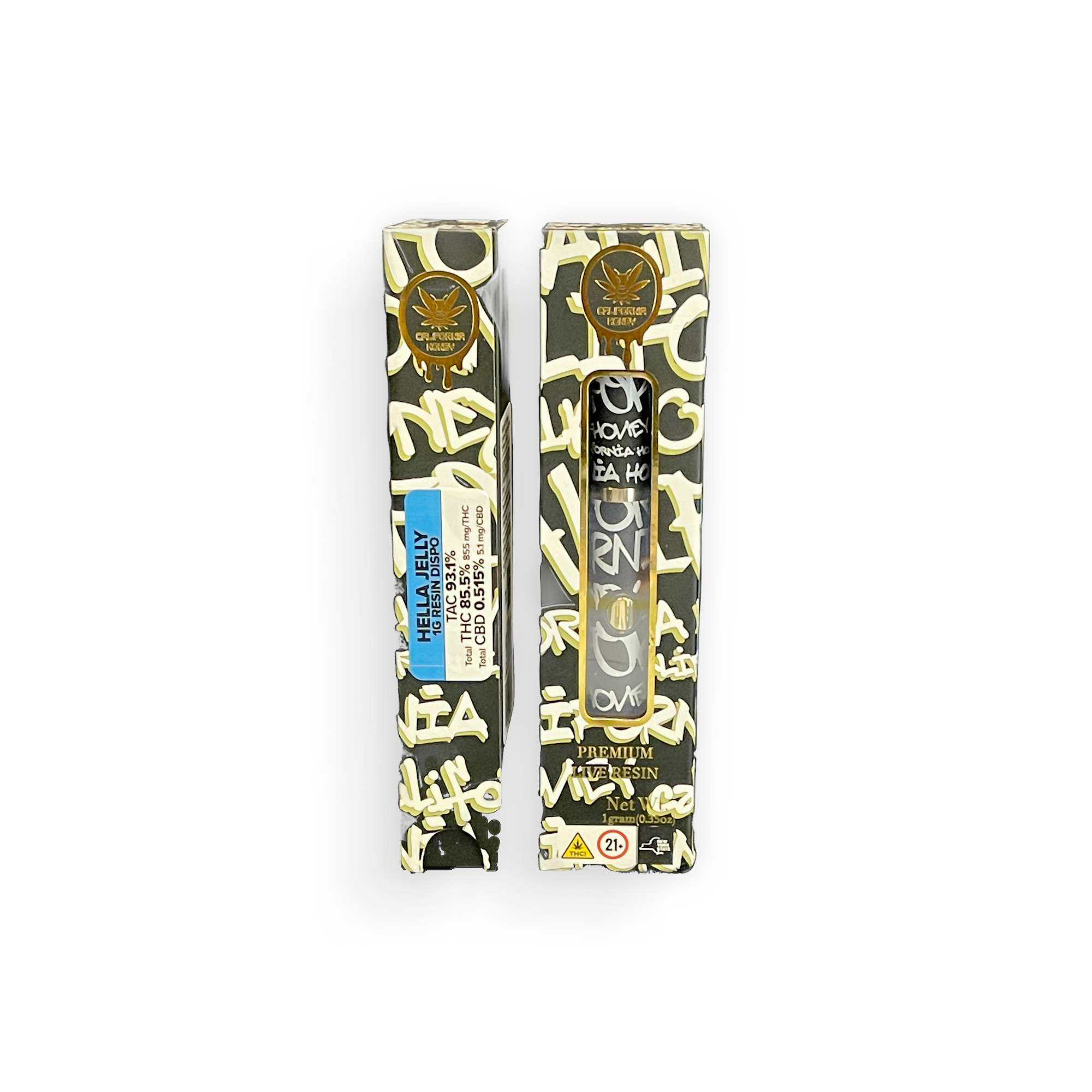 Photograph of product: Cali Honey | Hella Jelly | Resin | Disposable