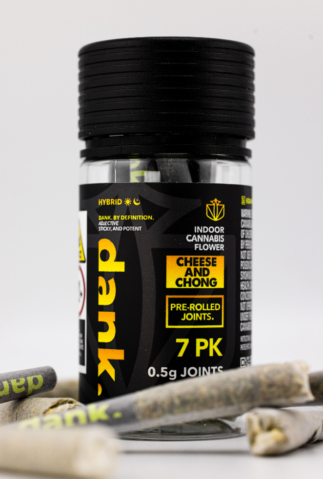 Photograph of product: Preroll | Dank | Cheese and Chong | 7ct | 3.5g