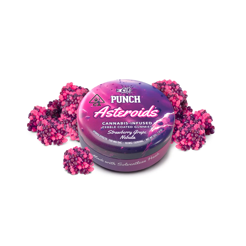 Photograph of product: Punch | Strawberry Grape Nebula Asteroids   100 Mg   10 Pack