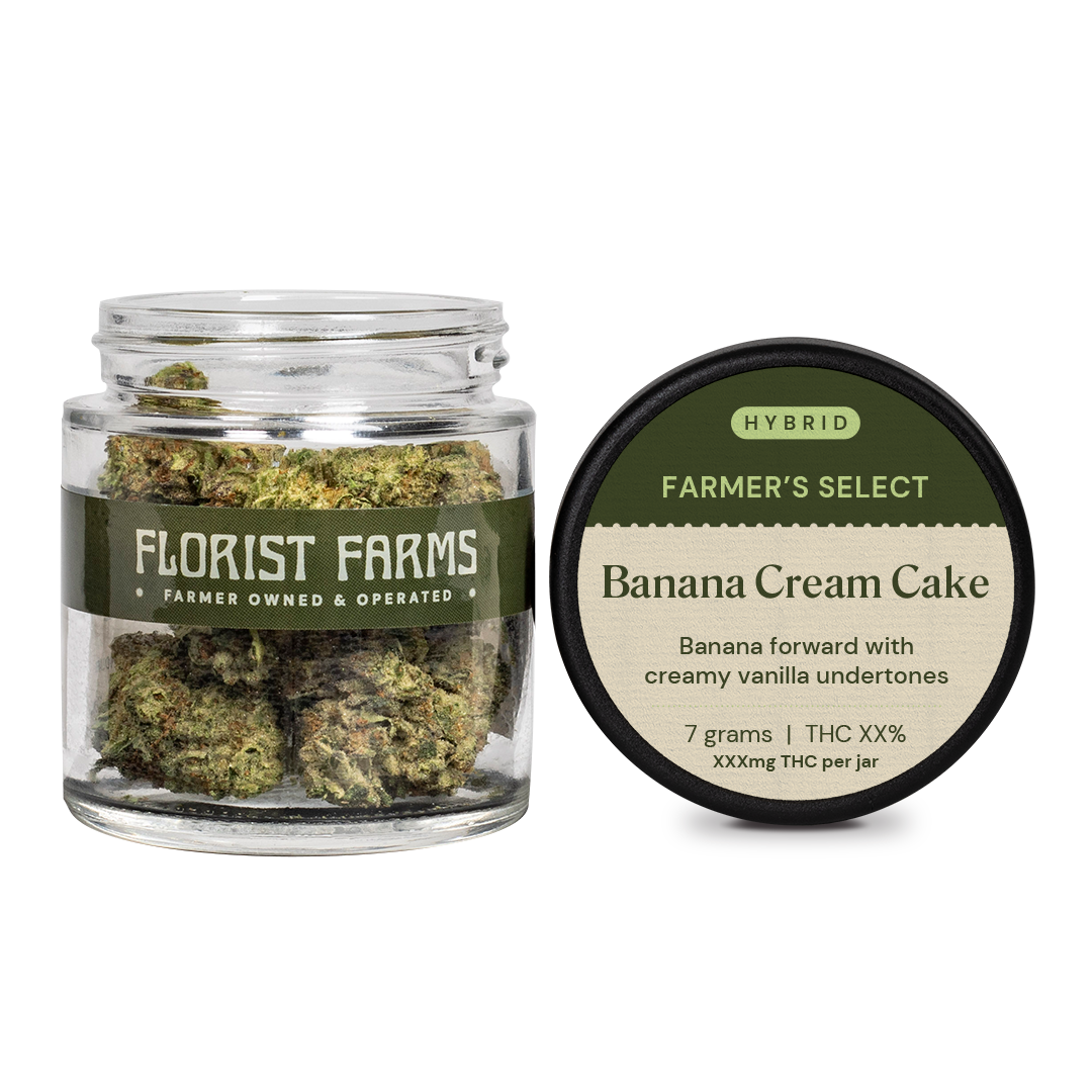 Photograph of product: Banana Cream Cake | Quarter Ounce - 7g