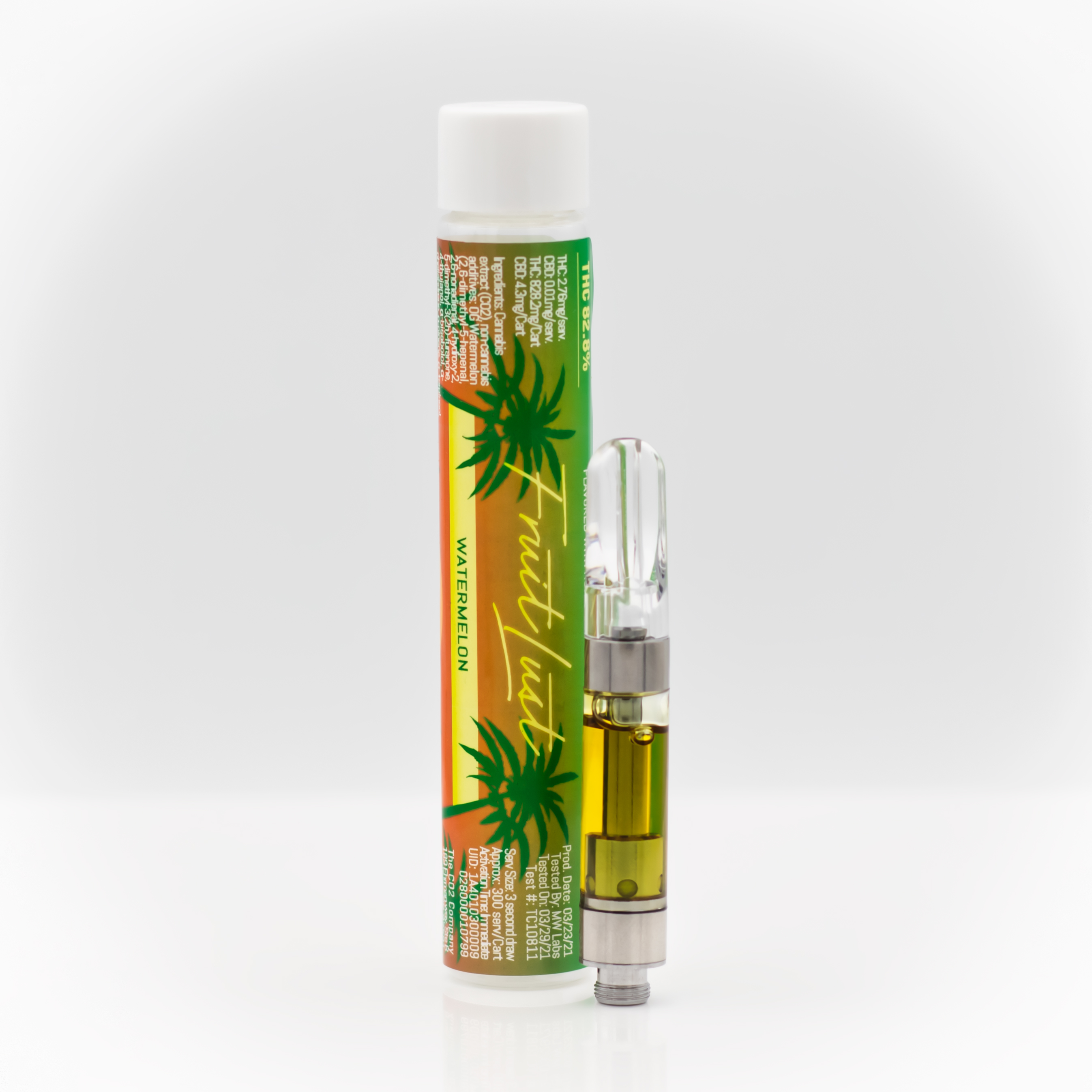 Photograph of product: Flavored Distilate - Oui'd - 510 - 1g - Watermelon