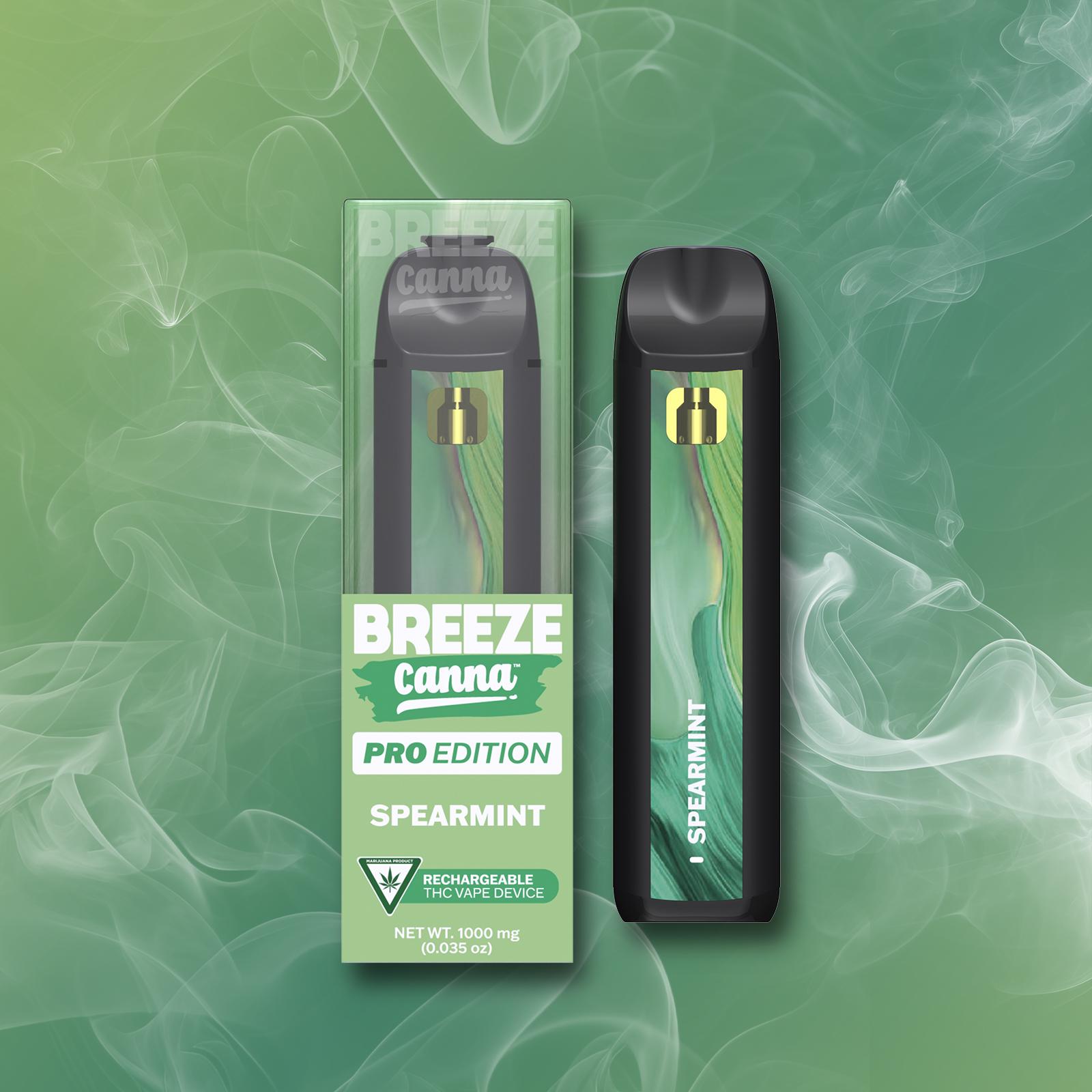 Photograph of product: Breeze Canna Pro Disposable | Spearmint