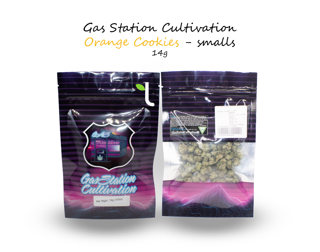 Photograph of product: Orange Cookies | Small Flower (14g)