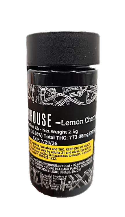 Photograph of product: Lemon Cherry Bomb Infused Pre Roll | 5 Pack