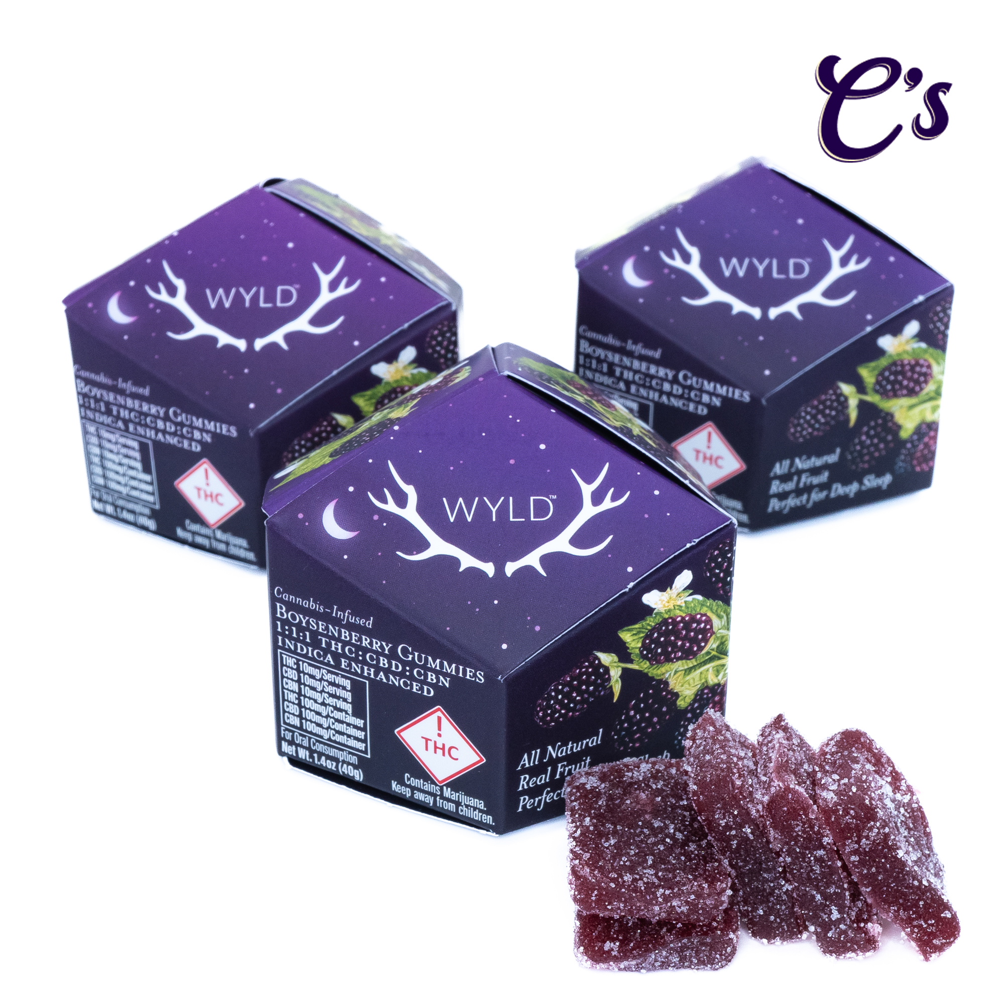 Photograph of product: Gummie (TH-oui/CBD/CBN) Boysenberry 100mg