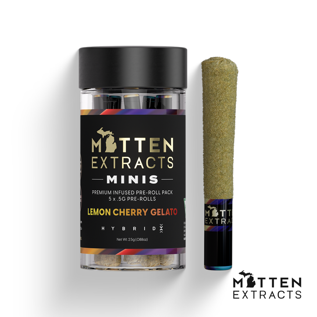 Photograph of product: Lemon Cherry Gelato Infused Pre-Rolls | 5pk | 2.5G