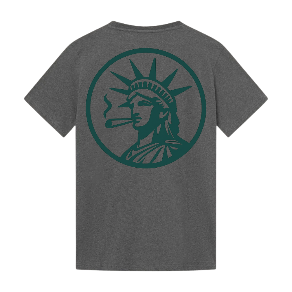 Photograph of product: Lady Liberty Shirt - Grey (Silhouette)