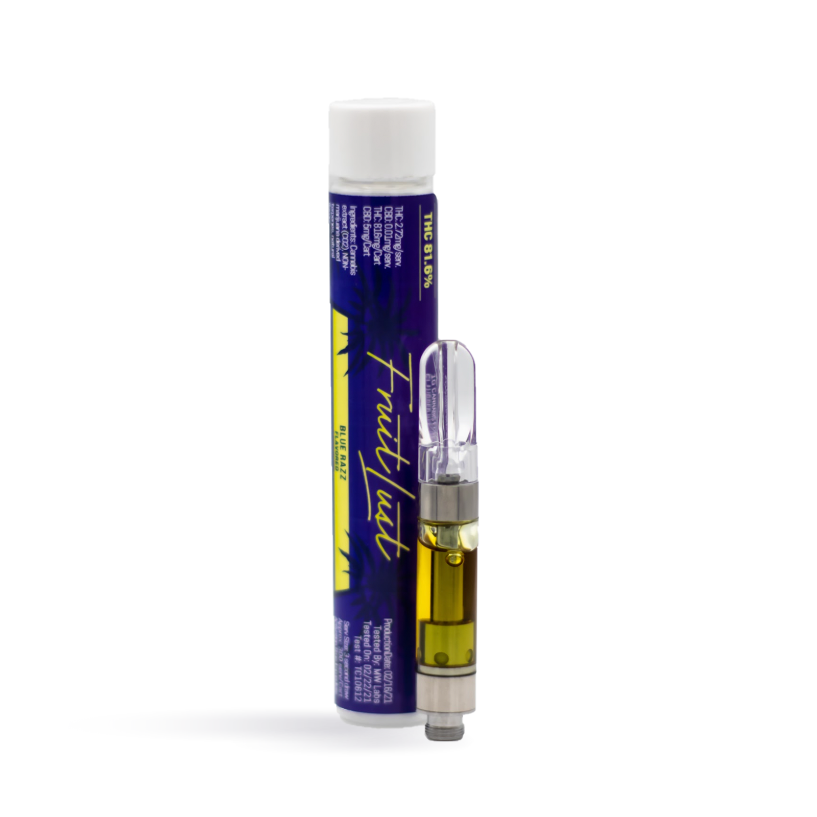Photograph of product: Fruit Lust 1g BLUE RAZZ FLAV-DST Vape