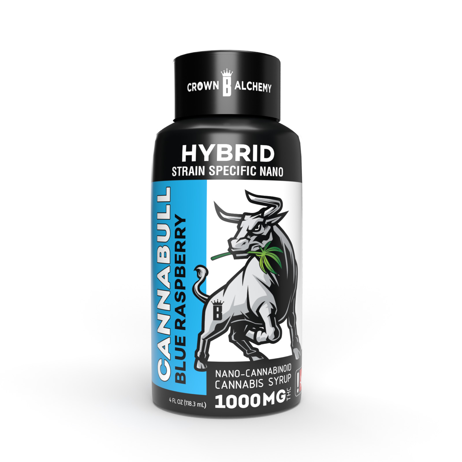 Photograph of product: Blue Raspberry Cannabull Nano Syrup | 1000mg
