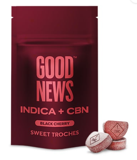 Photograph of product: Ratioed Black Cherry Troches 100mg (10-Pack | 10mg Each)