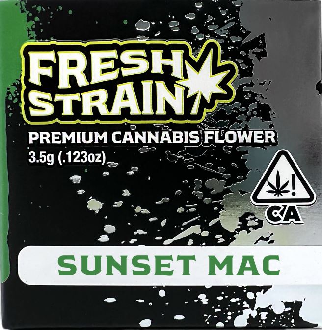 Photograph of product: Fresh Strain - 3.5g Premium Flower - Sunset Mac