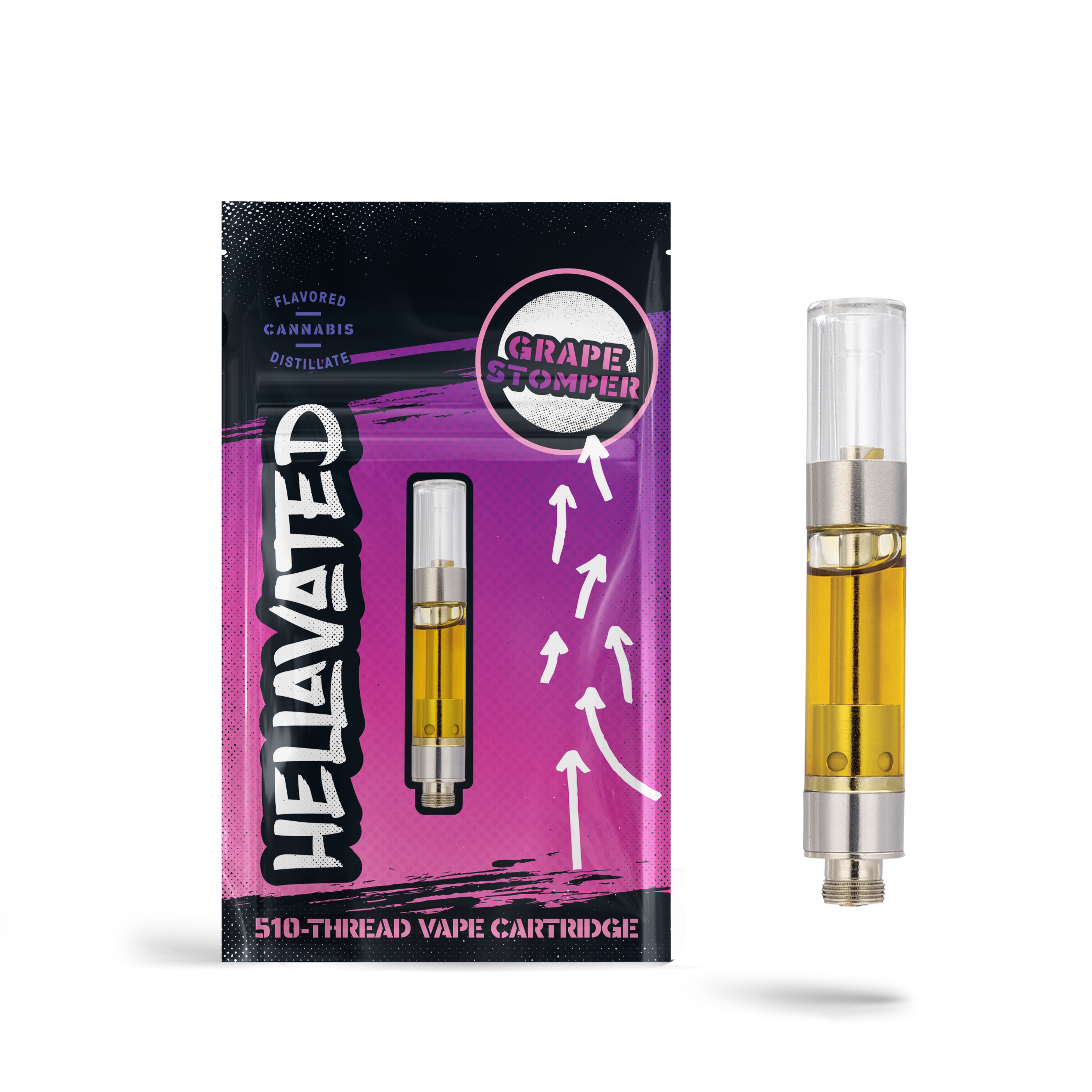 Photograph of product: Vape Cart | Grape Stomper | 1g
