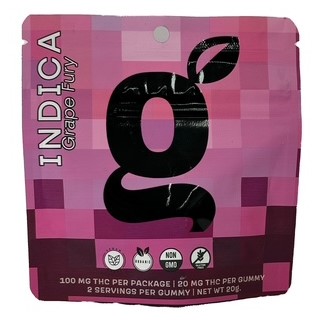 Photograph of product: Gonzo Gummies - G Bags | Grape Furry - 100mg