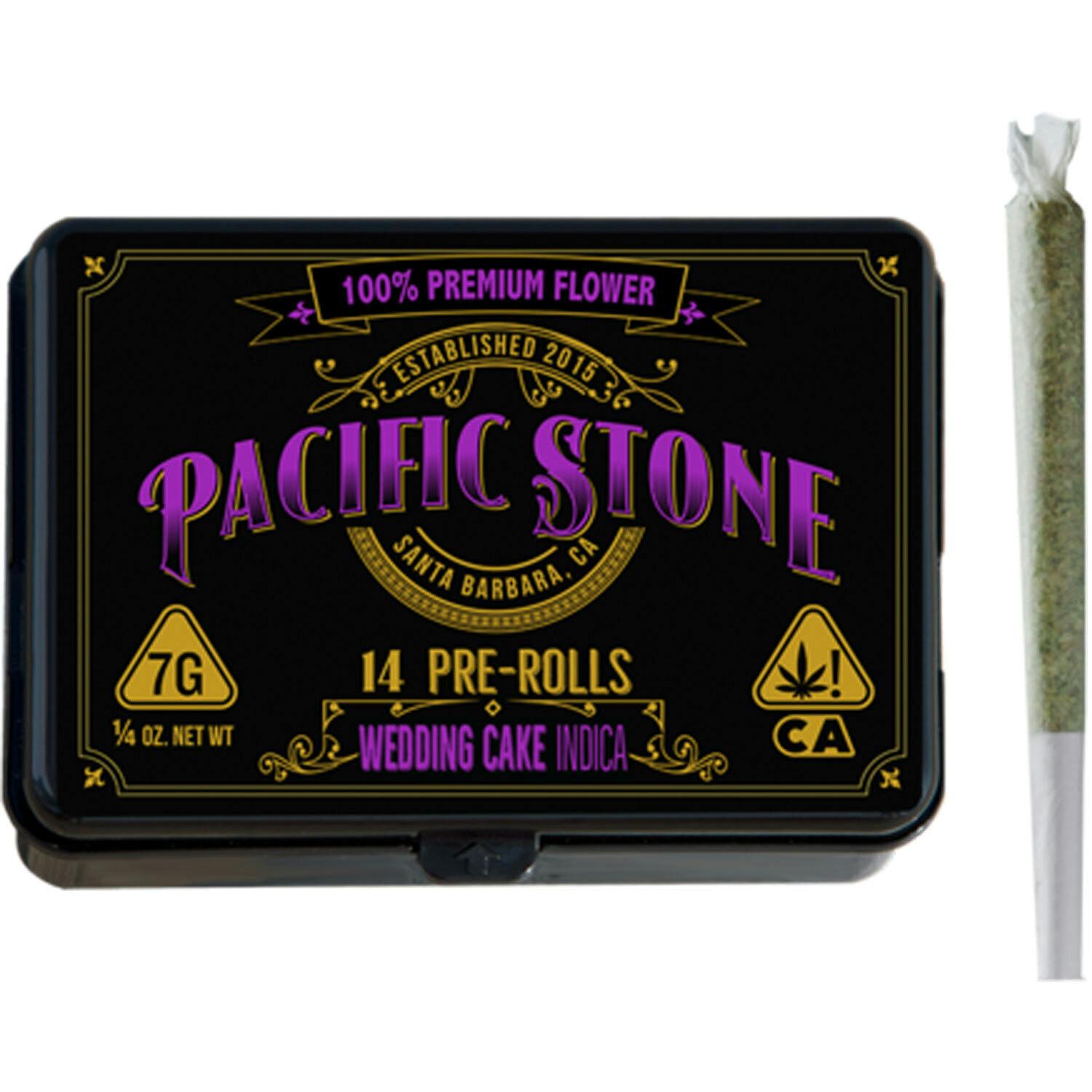 Photograph of product: Pacific Stone | Wedding Cake Pre-Rolls (14 Pack) | 7g