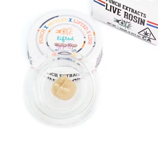 Photograph of Product: Hibachi x Fatso (Tier 4) Cold Cure Live ROSIN Badder 1g - Punch Extracts