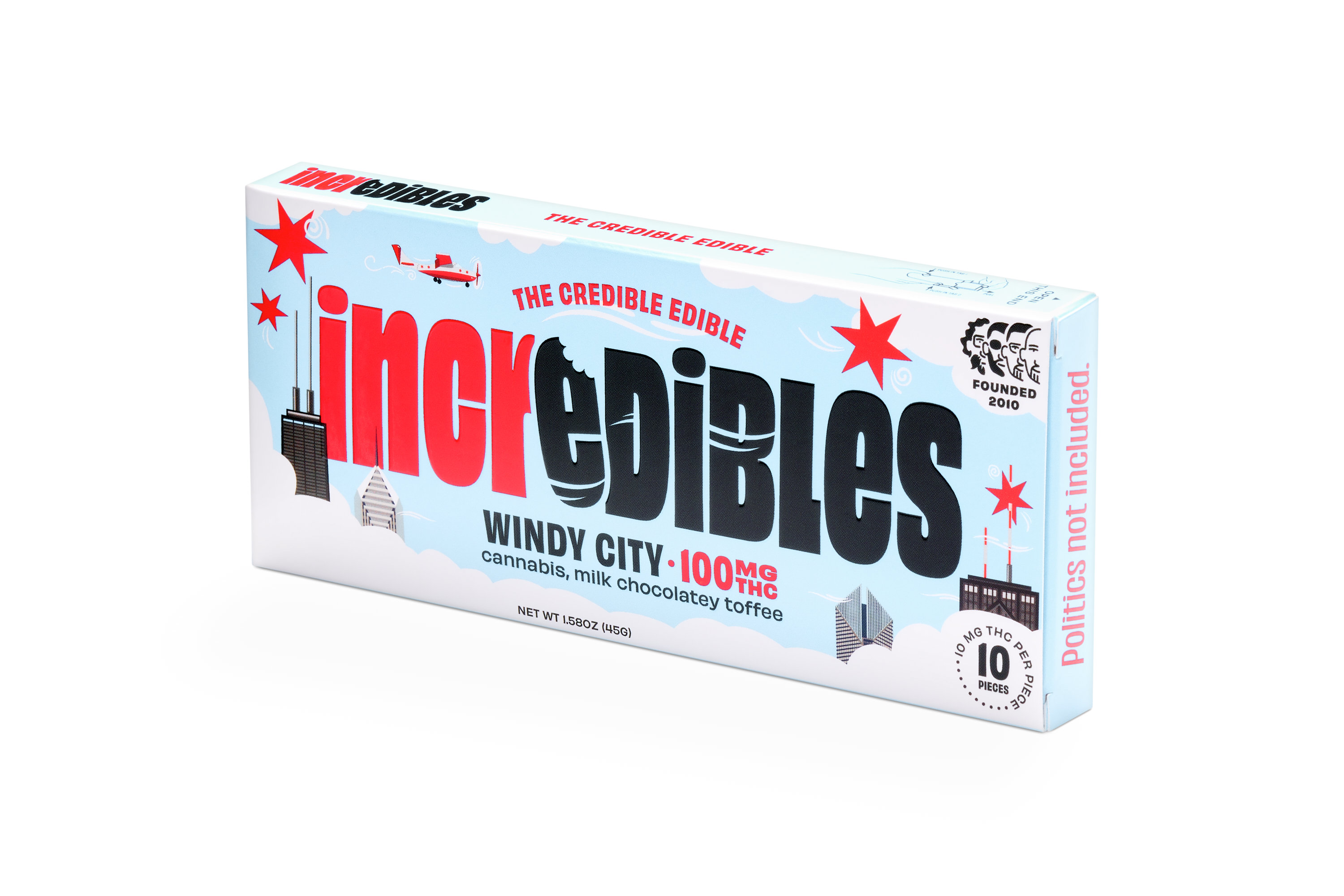 Photograph of product: Windy City Chocolate Bar (100mg