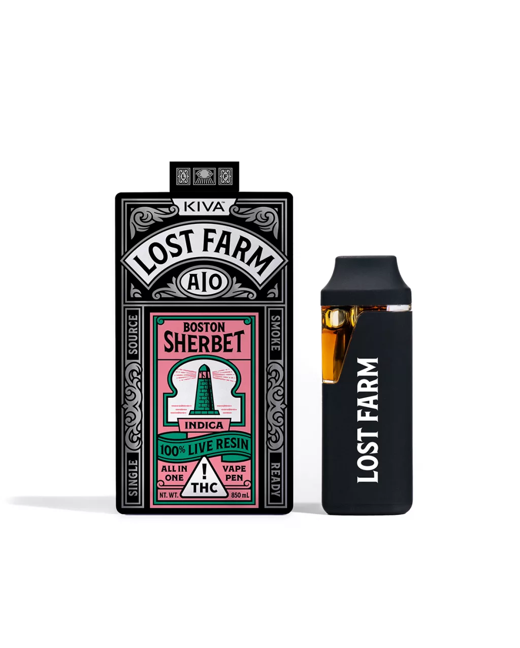 Photograph of product: Lost Farm Live Resin Boston Sherbet All-In-One 0.85g