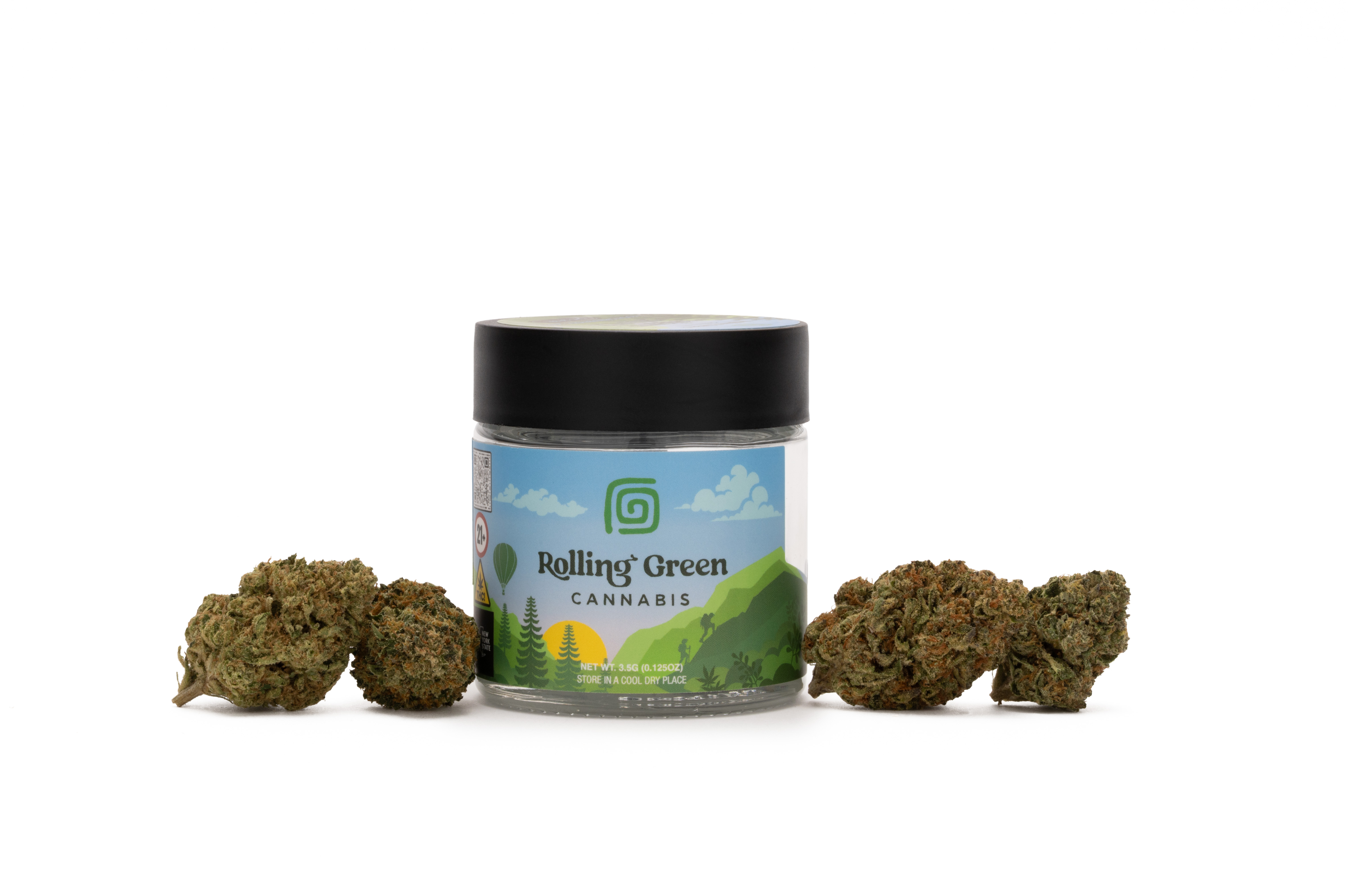 Photograph of product: Rolling Green | Sunset Mint | Flower | 3.5g